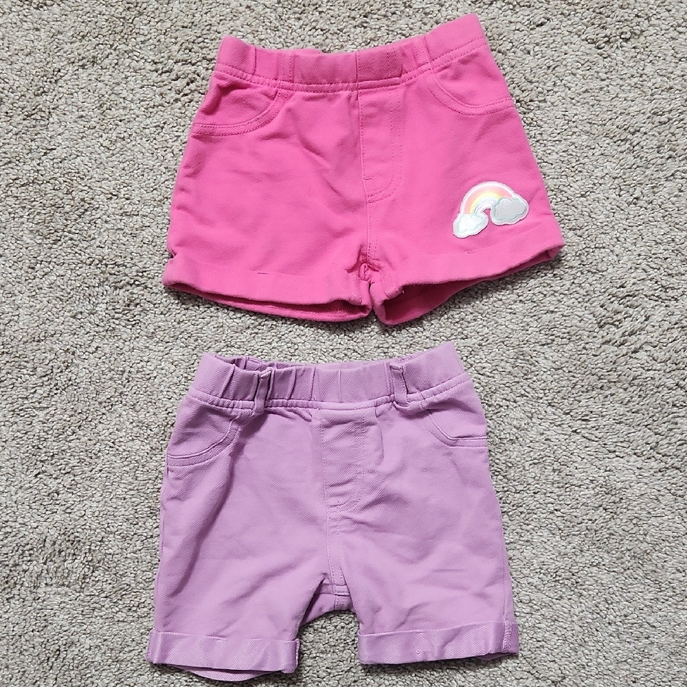 Garanimals Pink and Lavender Kids Shorts Set